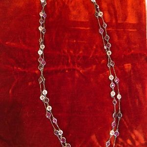 Double Strand Glass Bead Necklace